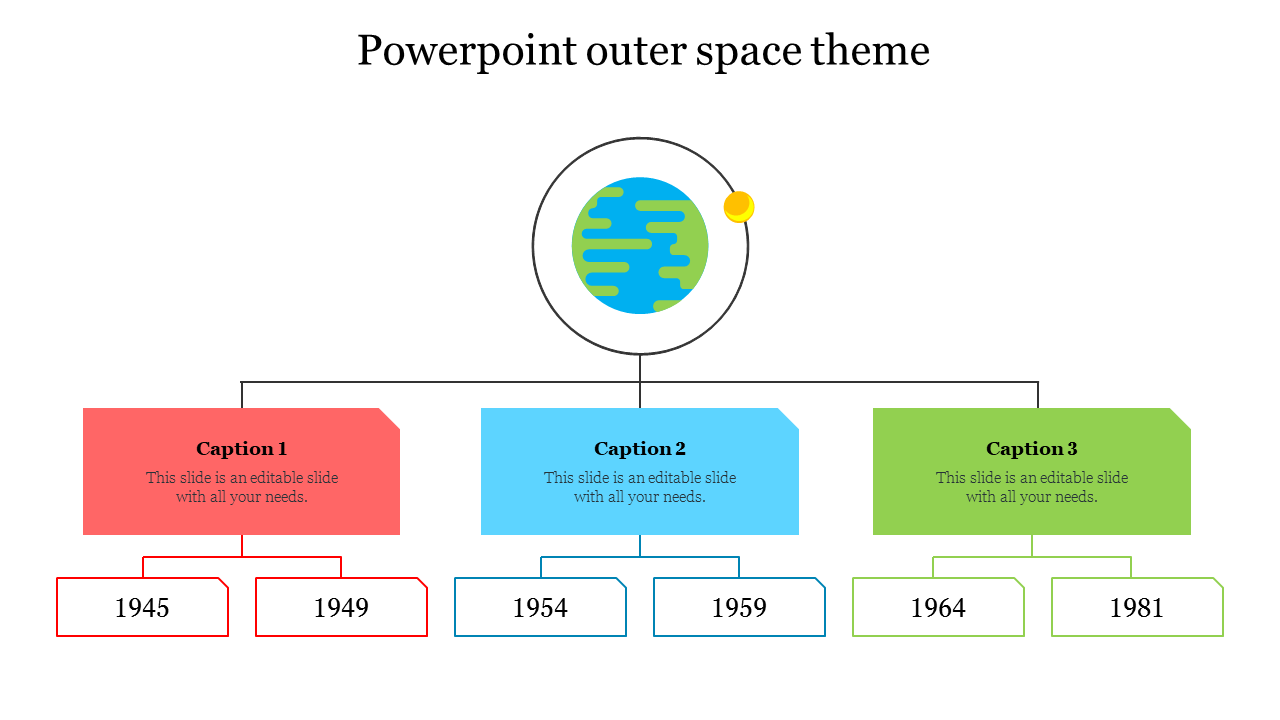 Creative PowerPoint Outer Space Theme Presentation Design